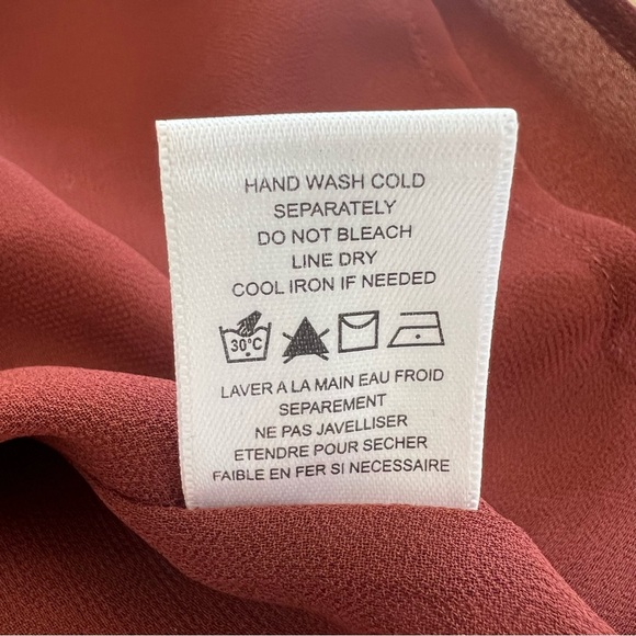 NWT Pleione Women’s Rusty Red Lined Blouse Tank Size X-Small - Picture 11 of 11